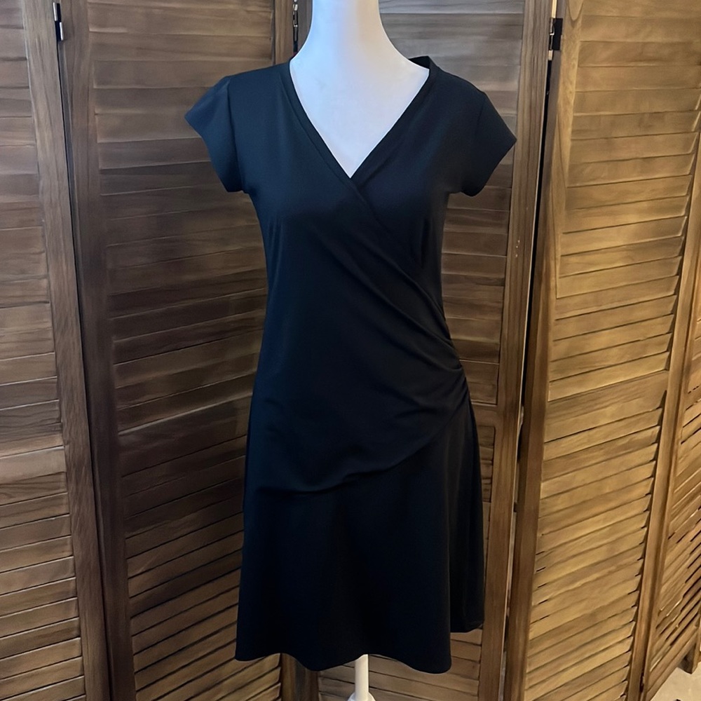 Athleta V-Neck Faux Wrap Dress